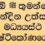 මිලාද් උත්සවය – මධ්‍යස්ථ දෘෂ්ටිකෝණයෙන්